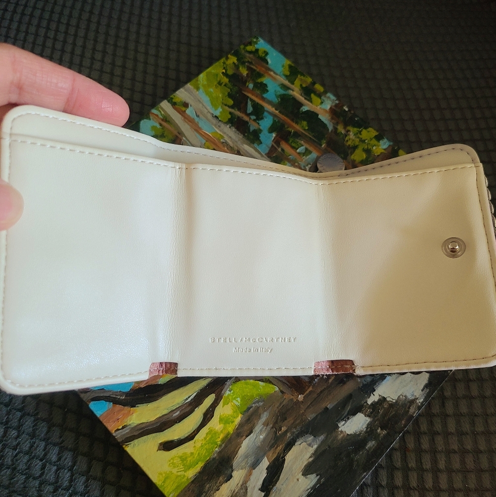 🤍🩶EUC Stella McCartney Trifold Falabella Mini Card Holder Wallet🩶🤍 - Picture 6 of 13